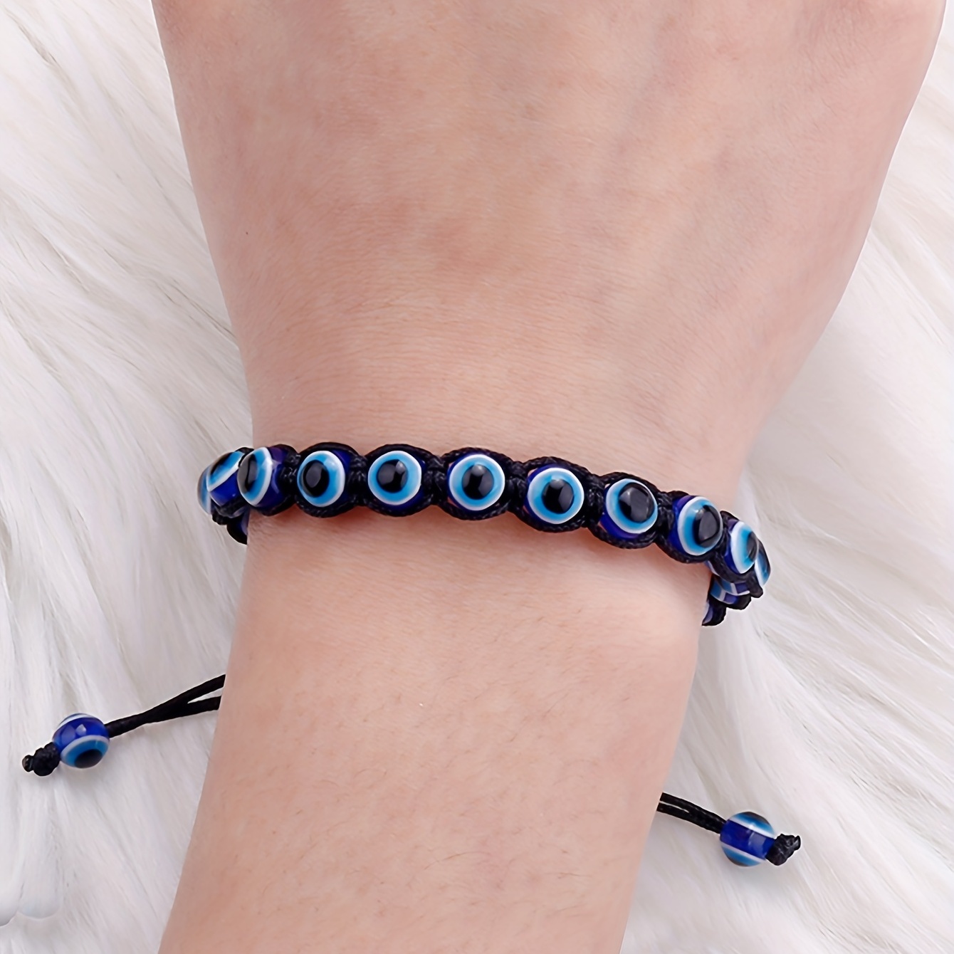 Braided Resin Devil's Eye Ladies Hand Rope Mexican Bracelet